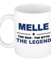 Melle the man the myth the legend cadeau koffie mok thee beker 300 ml