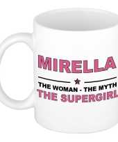 Mirella the woman the myth the supergirl cadeau koffie mok thee beker 300 ml