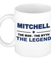 Mitchell the man the myth the legend cadeau koffie mok thee beker 300 ml