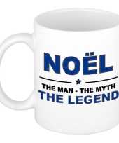 Noel the man the myth the legend cadeau koffie mok thee beker 300 ml