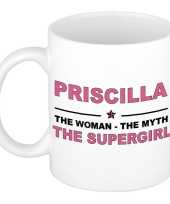 Priscilla the woman the myth the supergirl cadeau koffie mok thee beker 300 ml