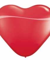 Qualatex hartjes ballon rood 90 cm