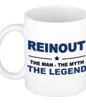 Reinout the man the myth the legend cadeau koffie mok thee beker 300 ml