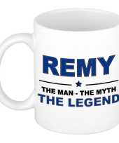 Remy the man the myth the legend cadeau koffie mok thee beker 300 ml