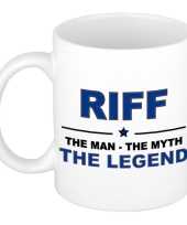 Riff the man the myth the legend cadeau koffie mok thee beker 300 ml