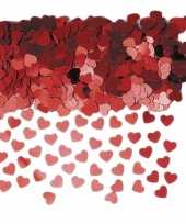 Rode hartjes confetti 3 zakjes