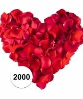Rode rozenblaadjes 2000 stuks