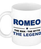 Romeo the man the myth the legend cadeau koffie mok thee beker 300 ml