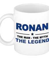 Ronan the man the myth the legend cadeau koffie mok thee beker 300 ml