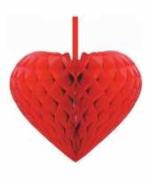 Rood decoratie hart 15 cm