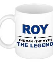 Roy the man the myth the legend cadeau koffie mok thee beker 300 ml