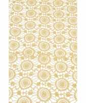 Tafelloper extra dik beige antislip 150 x 40 cm