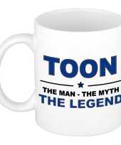Toon the man the myth the legend cadeau koffie mok thee beker 300 ml