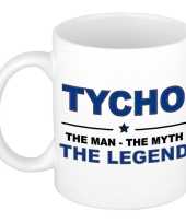 Tycho the man the myth the legend cadeau koffie mok thee beker 300 ml