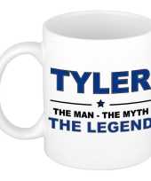 Tyler the man the myth the legend cadeau koffie mok thee beker 300 ml
