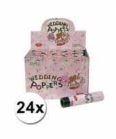 Voordelige bruiloft confetti shooters 24 stuks