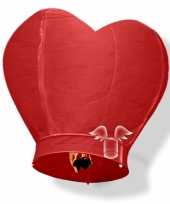 Wensballon rood hart 100 cm